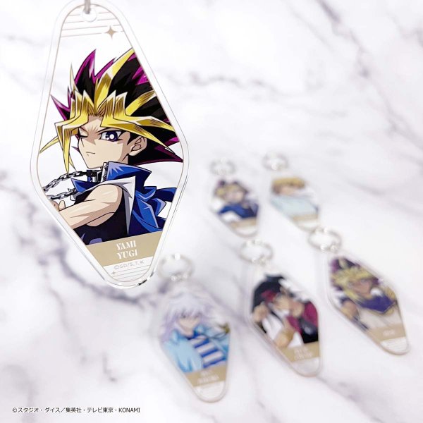 画像2: 遊☆戯☆王デュエルモンスターズ×COLLABOCAFEHONPO BLANC 2025 友情編 トレーディングモーテルキー風アクリルキーホルダーA (2)