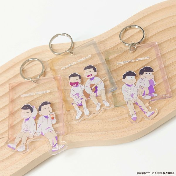 画像2: おそ松さん×mixx garden 2025 トレーディングペアアクリルキーホルダーA (2)