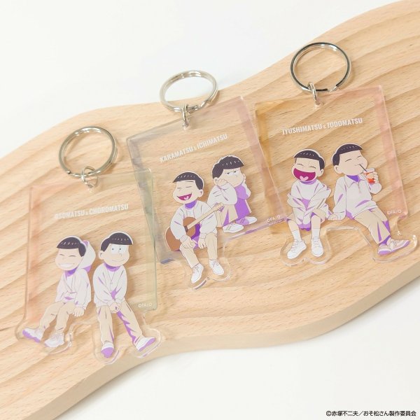 画像2: おそ松さん×mixx garden 2025 トレーディングペアアクリルキーホルダーB (2)