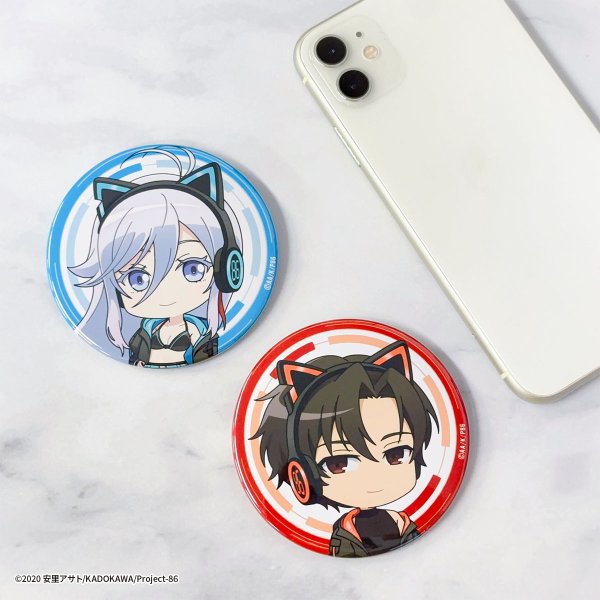 画像2: TVアニメ「86―エイティシックス―」×COLLABOCAFEHONPO BLANC 2025 トレーディングBIG缶バッジ (2)