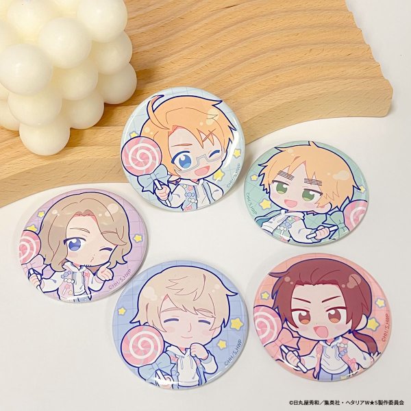 画像2: アニメ「ヘタリア World★Stars」×mixx garden 2025 トレーディングちびキャラ缶バッジ (2)
