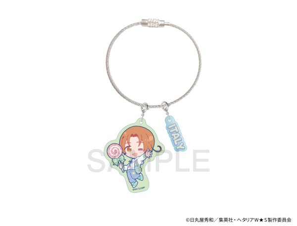画像1: アニメ「ヘタリア World★Stars」×mixx garden 2025 アクリルワイヤーチャーム(イタリア) (1)