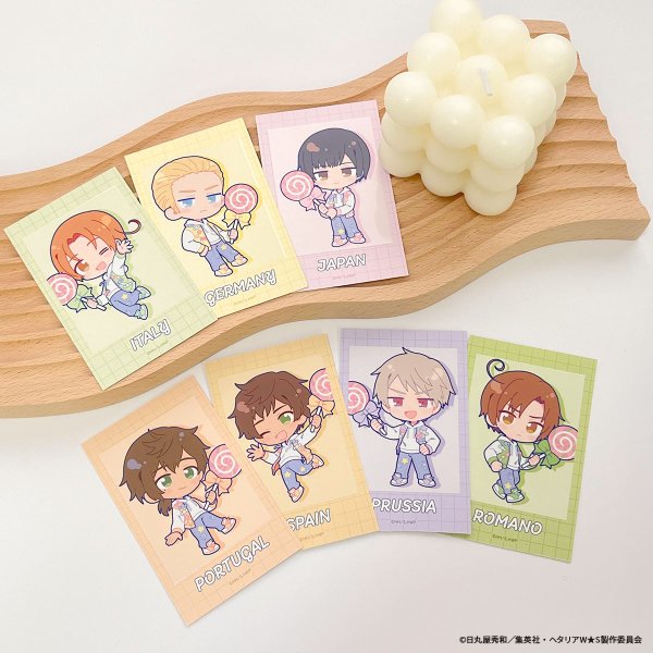 画像2: アニメ「ヘタリア World★Stars」×mixx garden 2025 トレーディングちびキャラフォト風カード (2)