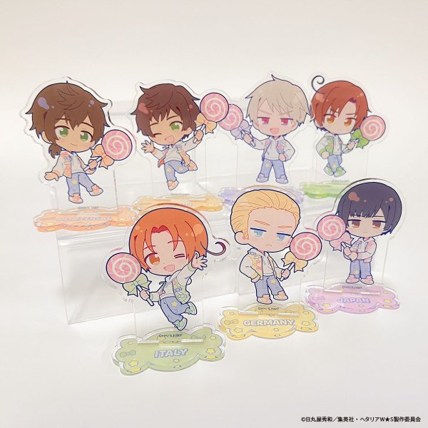 画像2: アニメ「ヘタリア World★Stars」×mixx garden 2025 トレーディングちびキャラアクリルスタンド (2)