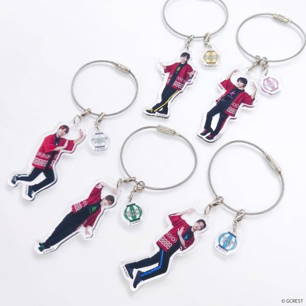 画像2: GOALOUS5×mixx garden 2025 トレーディングアクリルワイヤーチャーム (2)