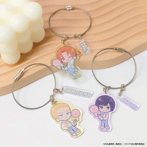 画像3: アニメ「ヘタリア World★Stars」×mixx garden 2025 アクリルワイヤーチャーム(イタリア) (3)