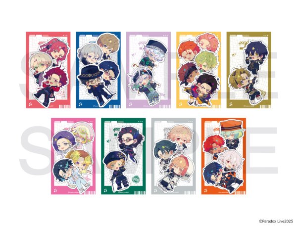 画像2: Paradox Live×COLLABOCAFEHONPO BLANC 2025 ちびキャラステッカーセット(獄Luck) (2)