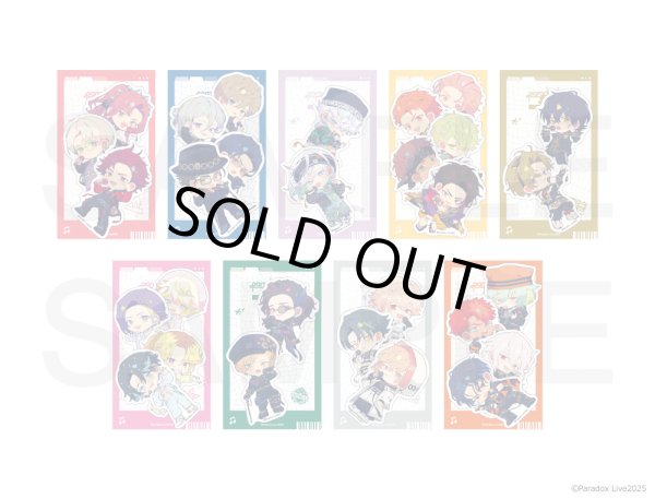 画像2: 【販売期間終了】Paradox Live×COLLABOCAFEHONPO BLANC 2025 ちびキャラステッカーセット(武雷管) (2)