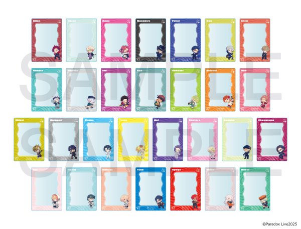 画像2: Paradox Live×COLLABOCAFEHONPO BLANC 2025 ちびキャラB7サイズカードケース(闇堂 四季) (2)