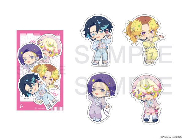 画像1: Paradox Live×COLLABOCAFEHONPO BLANC 2025 ちびキャラステッカーセット(VISTY) (1)