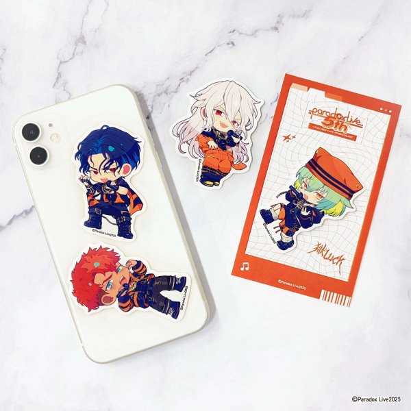 画像3: Paradox Live×COLLABOCAFEHONPO BLANC 2025 ちびキャラステッカーセット(獄Luck) (3)