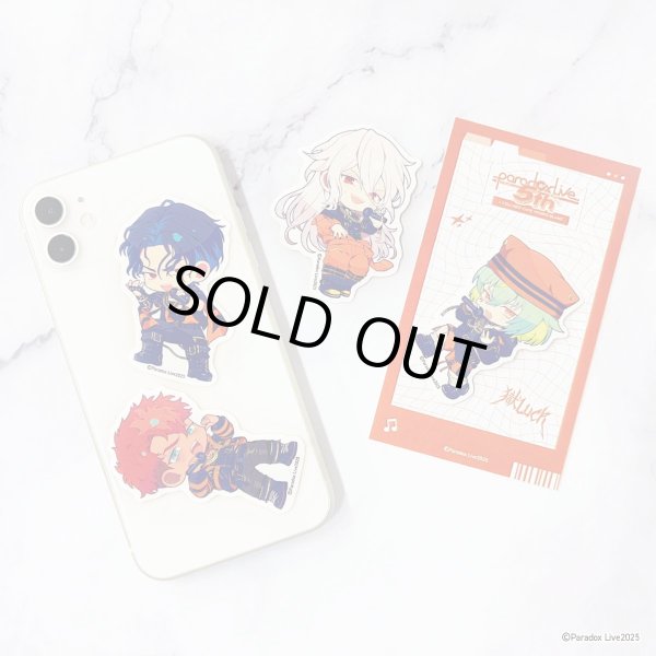 画像3: 【販売期間終了】Paradox Live×COLLABOCAFEHONPO BLANC 2025 ちびキャラステッカーセット(獄Luck) (3)
