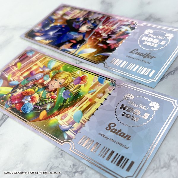 画像2: Obey Me!×きゃらドリ!! BLANC 2025 トレーディング箔押しカード (2)