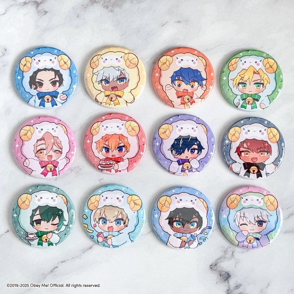 画像2: Obey Me!×きゃらドリ!! BLANC 2025 トレーディング缶バッジ (2)