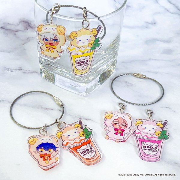 画像2: Obey Me!×きゃらドリ!! BLANC 2025 トレーディングアクリルワイヤーチャーム (2)