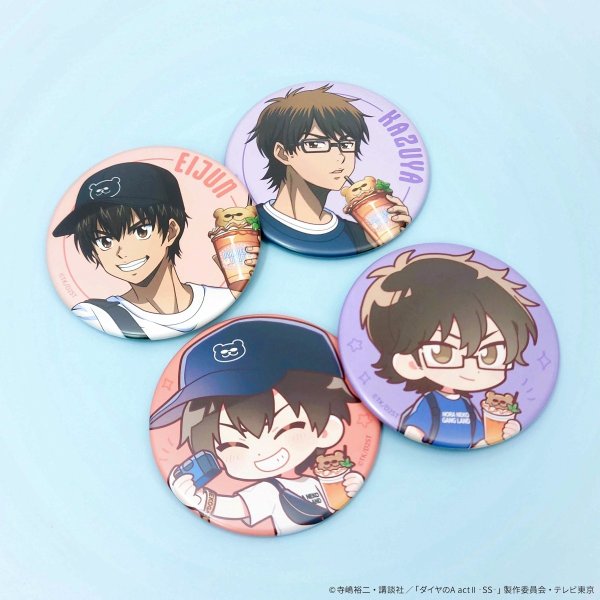 画像2: TVアニメ『ダイヤのA actII Second Season』×きゃらドリ!! 2025 トレーディングBIGマット缶バッジ (2)