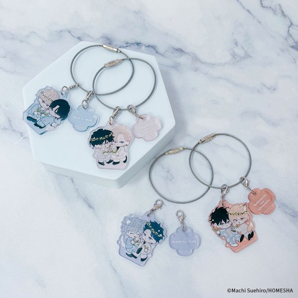 画像2: 末広マチ先生×COLLABOCAFEHONPO BLANC 2025 トレーディングアクリルワイヤーチャーム (2)