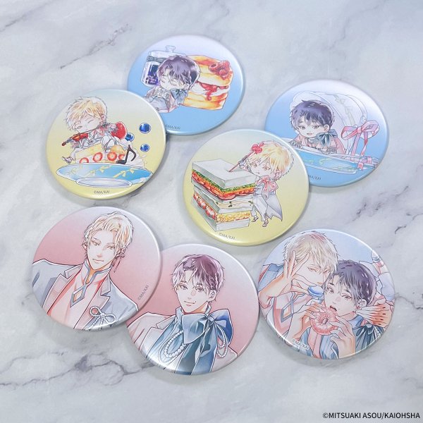 画像2: 世界でいちばん遠い恋×COLLABOCAFEHONPO BLANC 2025 トレーディングBIGマット缶バッジ (2)