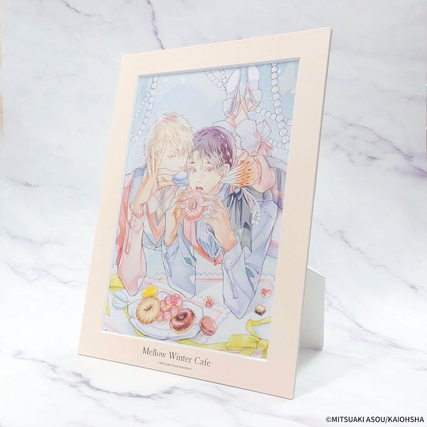 画像5: 世界でいちばん遠い恋×COLLABOCAFEHONPO BLANC 2025 A4サイズキャラファインマットB (5)