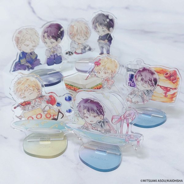 画像2: 世界でいちばん遠い恋×COLLABOCAFEHONPO BLANC 2025 トレーディングちびキャラアクリルスタンド (2)