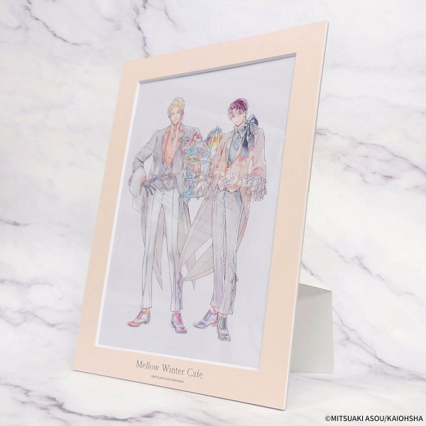 画像5: 世界でいちばん遠い恋×COLLABOCAFEHONPO BLANC 2025 A4サイズキャラファインマットA (5)