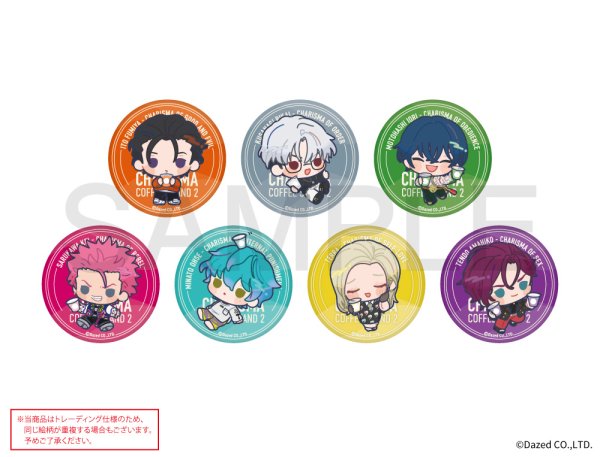 画像1: カリスマ×きゃらドリ!! BLANC 2025 トレーディングマット缶バッジ (1)