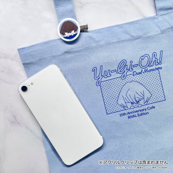 画像4: 遊☆戯☆王デュエルモンスターズ×COLLABOCAFEHONPO BLANC 2026 強敵編 フラットトートバッグA(海馬 瀬人) (4)