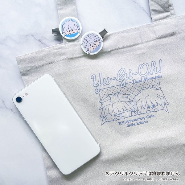 画像4: 遊☆戯☆王デュエルモンスターズ×COLLABOCAFEHONPO BLANC 2026 強敵編 フラットトートバッグB(獏良 了&闇バクラ) (4)