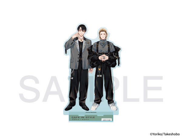 画像1: 依子先生×mixx garden 2026 等身アクリルスタンド(寺野くんと熊崎くん) (1)