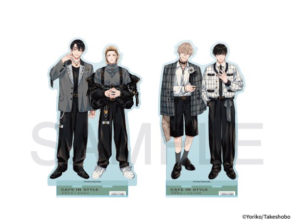 画像2: 依子先生×mixx garden 2026 等身アクリルスタンド(ヘタクソラブステップ) (2)