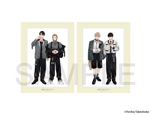 画像2: 依子先生×mixx garden 2026 A4サイズキャラファインマット(ヘタクソラブステップ) (2)