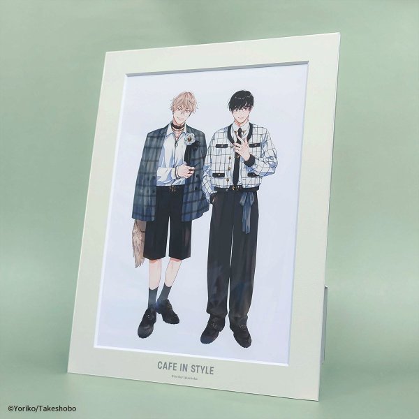 画像4: 依子先生×mixx garden 2026 A4サイズキャラファインマット(ヘタクソラブステップ) (4)