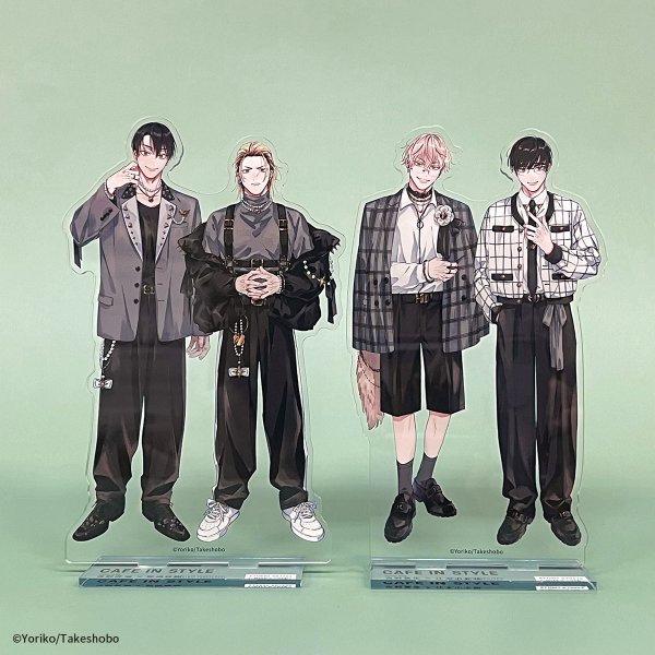 画像4: 依子先生×mixx garden 2026 等身アクリルスタンド(寺野くんと熊崎くん) (4)