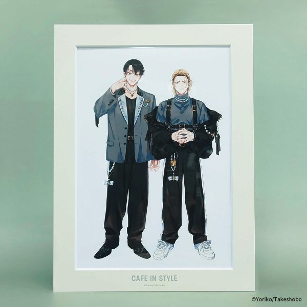画像4: 依子先生×mixx garden 2026 A4サイズキャラファインマット(寺野くんと熊崎くん) (4)