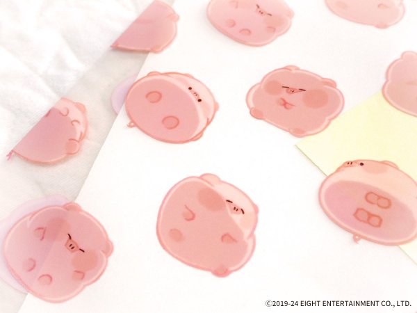 画像2: ぽてぽてこぶたちゃん A4サイズクリアファイル(癒しのもふもふ展2024) (2)