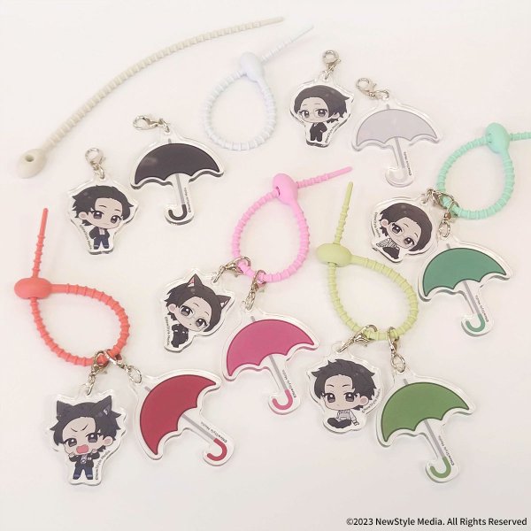 画像2: 光・淵×mixx garden 2026 トレーディングアクリルシリコンチャーム (2)