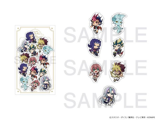 画像1: 遊☆戯☆王ＺＥＸＡＬ×COLLABOCAFEHONPO BLANC 2026 フレークシールA (1)