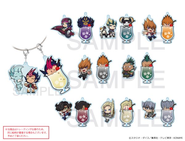 画像1: 遊☆戯☆王ＺＥＸＡＬ×COLLABOCAFEHONPO BLANC 2026 トレーディングアクリルワイヤーチャームB (1)