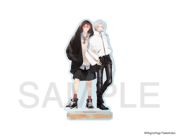 画像1: ミギノヤギ先生×きゃらドリ!! BLANC 2026 等身アクリルスタンド(二日月に栖む) (1)