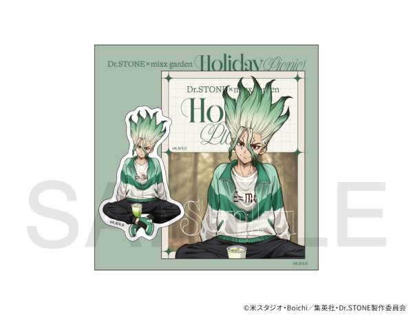 画像1: TVアニメ「Dr.STONE」×mixx garden 2026 ステッカーセット(石神千空) (1)