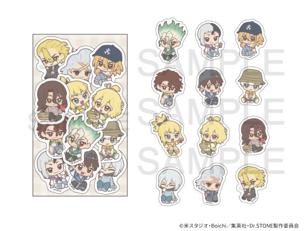画像1: TVアニメ「Dr.STONE」×mixx garden 2026 フレークシール (1)