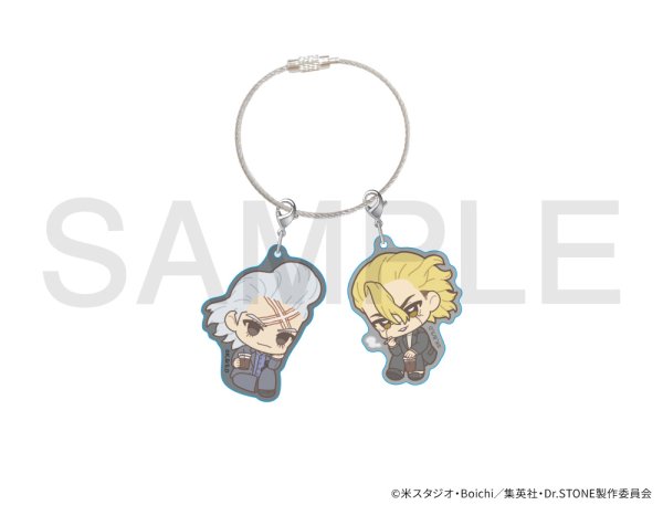 画像1: TVアニメ「Dr.STONE」×mixx garden 2026 アクリルワイヤーチャーム(Dr.ゼノ&スタンリー・スナイダー) (1)