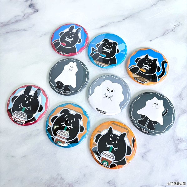 画像2: 低音火傷×COLLABOCAFEHONPO BLANC 2026 トレーディング缶バッジ (2)