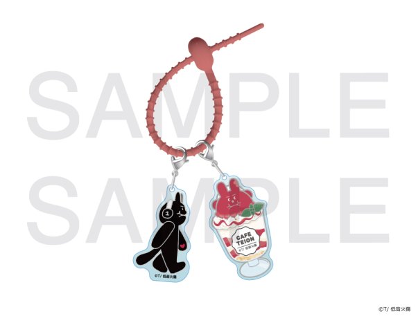 画像1: 低音火傷×COLLABOCAFEHONPO BLANC 2026 アクリルシリコンチャームB(低音1号) (1)