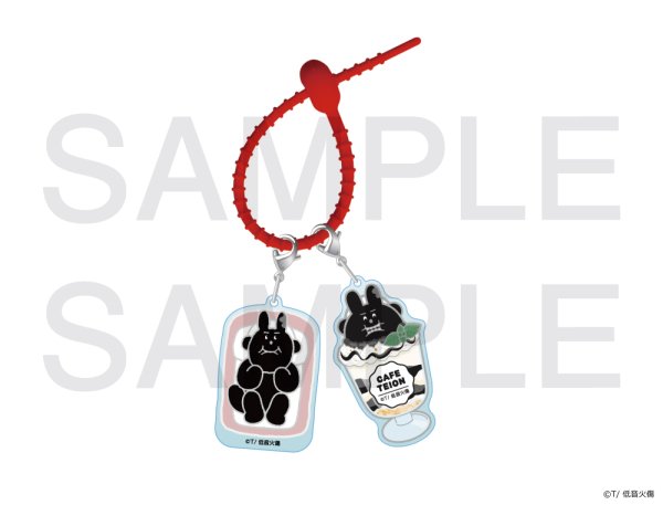 画像1: 低音火傷×COLLABOCAFEHONPO BLANC 2026 アクリルシリコンチャームA(低音1号) (1)