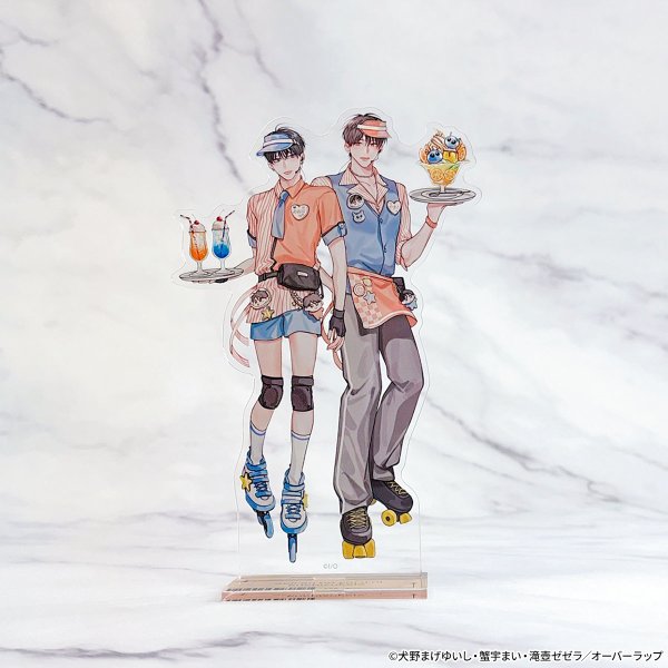 画像3: LiQulle Drink Stand×きゃらドリ!! BLANC 2026 等身アクリルスタンド(青藍の夜にくちづけて) (3)