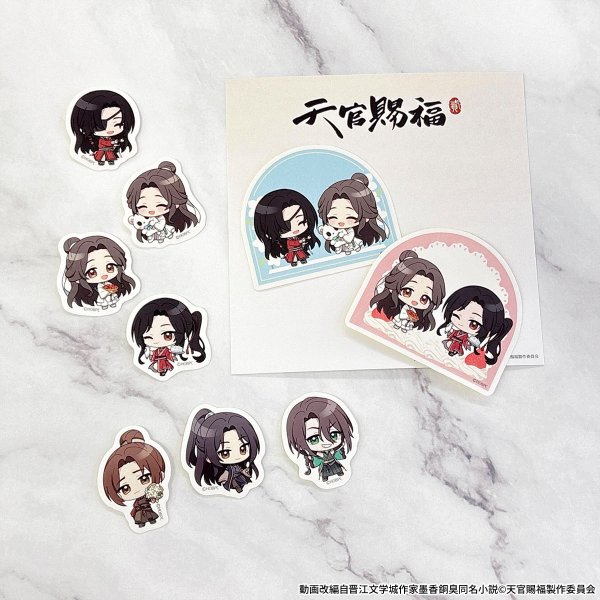 画像2: アニメ「天官賜福 貮」×COLLABOCAFEHONPO BLANC 2026 ステッカーセット (2)