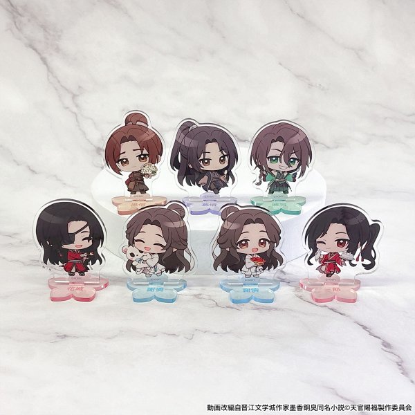 画像2: アニメ「天官賜福 貮」×COLLABOCAFEHONPO BLANC 2026 トレーディングちびキャラアクリルスタンド (2)