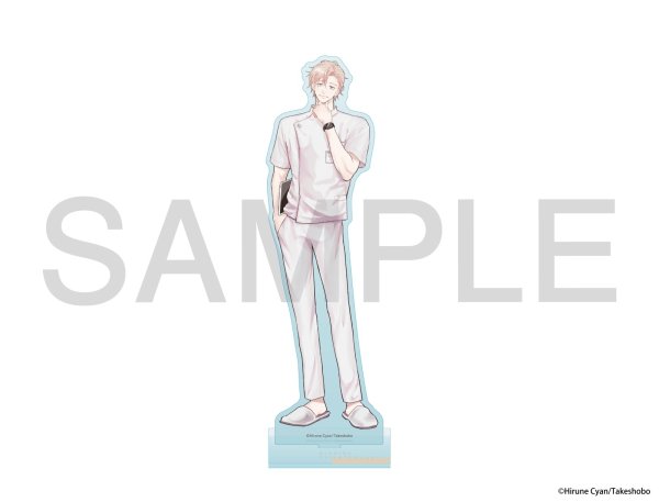 画像1: 岸辺整骨ラボ×COLLABOCAFEHONPO BLANC 2026 等身アクリルスタンド【A】(岸辺 一舞) (1)