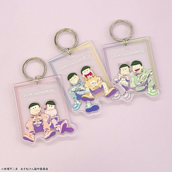 画像2: おそ松さん×mixx garden 2026 トレーディングペアアクリルキーホルダーA (2)
